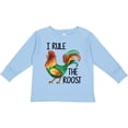 thumbnail image 3 of Inktastic Farmer I Rule The Roost Rooster Boys or Girls Long Sleeve Toddler T-Shirt, 3 of 5