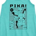 thumbnail image 2 of Pokémon - Pika Pikachu Grid - Youth Girls A-line Dress, 2 of 4