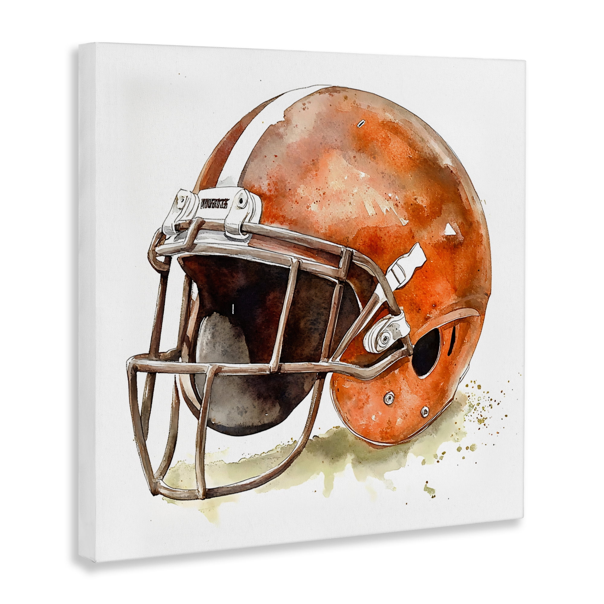 Stupell Industries Red Football Helmet Canvas Wall Art, design by Creative Studio