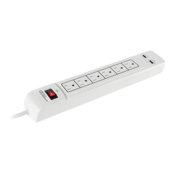 Monster Core Power 600 USB - Surge protector - AC 120 V - output connectors: 6 - 5 ft cord