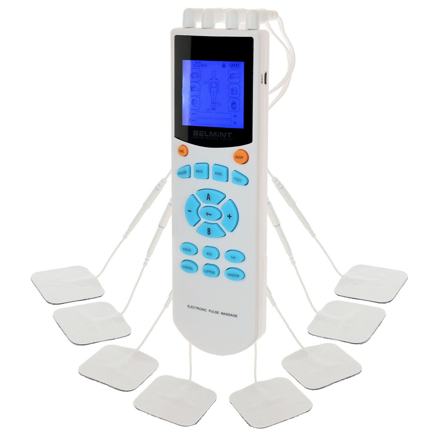 Touch Screen Tens Unit Muscle Stimulator Electro Pulse Pain Therapies Device