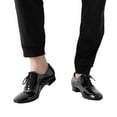 thumbnail image 6 of Dynadans Men's Latin Dance Shoes Black Leather Sole Ballroom Tango Salsa Character Shoes, 6 of 6