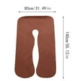 thumbnail image 3 of Kayannuo Pillow Cases U-shaped Maternity Pillow Pillow Cover Washable Removable Maternity Pillow Cover Mothers Day Gifts, 3 of 5