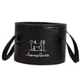 thumbnail image 4 of Collapsible Bucket Foot Bath Bucket Water Container Collapsible Sink for Outdoor 20L Black, 4 of 8