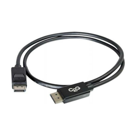 UPC: 0757120544029 | C2G 54402 DisplayPort Cable with Latches M/M  8K UHD Compatible – Digital Audio Video  Black (10 Feet  3.04 Meters)