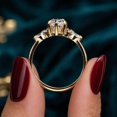 thumbnail image 4 of vylahjewellery Marquise Cut Moissanite Engagement Ring for Women, Cluster Statement Ring with Side Marquise & Round Stones, 4 of 5