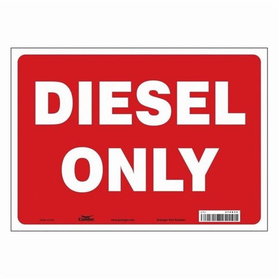 Condor Safety Sign,10 inx14 in,Vinyl 470R29