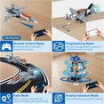 thumbnail image 5 of 5 in 1 STEM RC Robot Building Kit, Fighter Jet Airplane Building Set with APP & 2.4GHz Remote Control, Technic Transformable Fighter Plane Toys for Kids Boys Age 6 7 8 9 10 11 12+, Birthday Gifts, 5 of 8