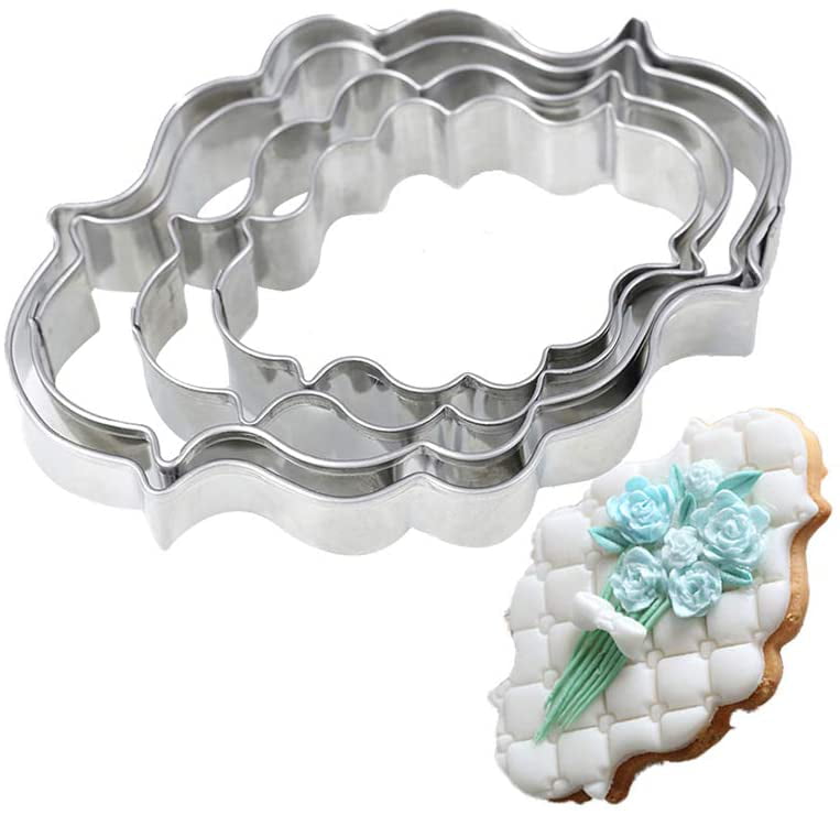 Stainless Steel Plaque Frame Pastry Biscuit Cookie Cutter Cake Fondant Pancake 3 