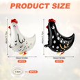 6pcs Walking Chicken Balloons MMF7 Foil, Farm Animal Birthday