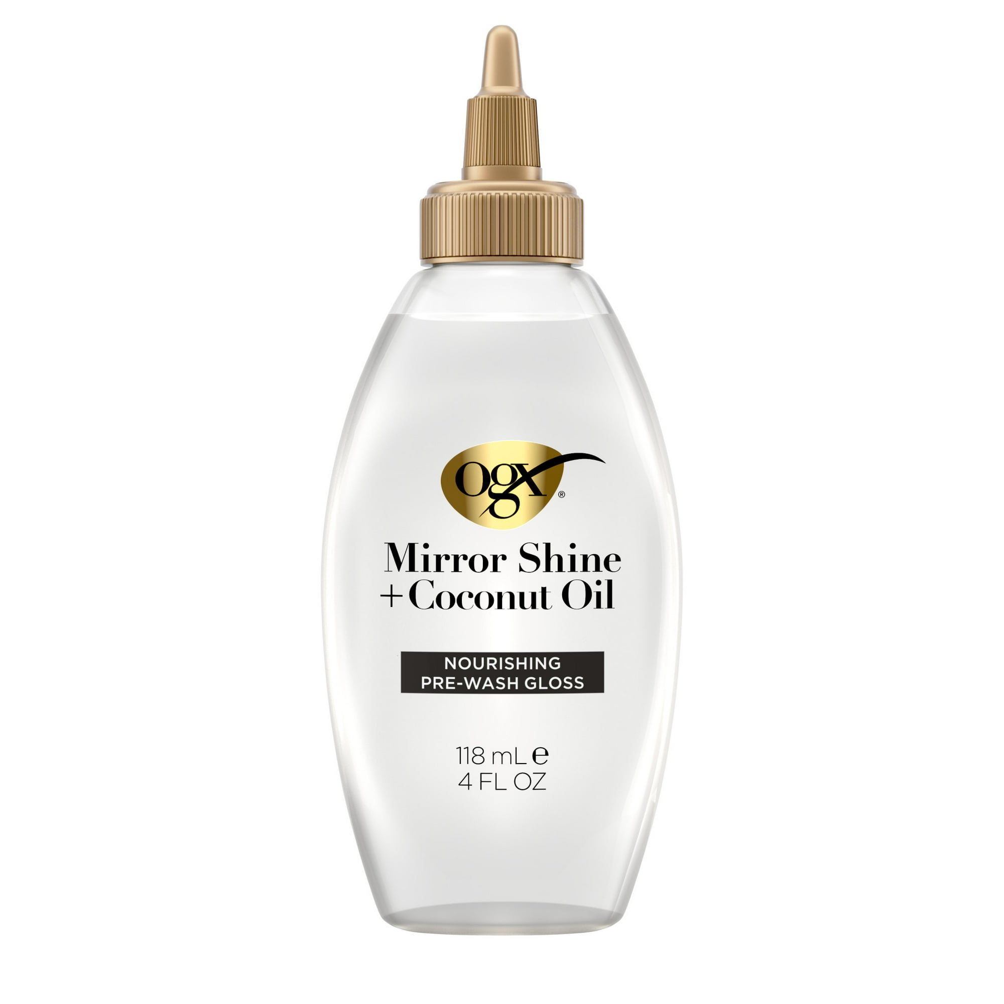 OGX Mirror Shine + Coconut Oil Nourishing Pre-Wash Gloss, 4 fl. oz