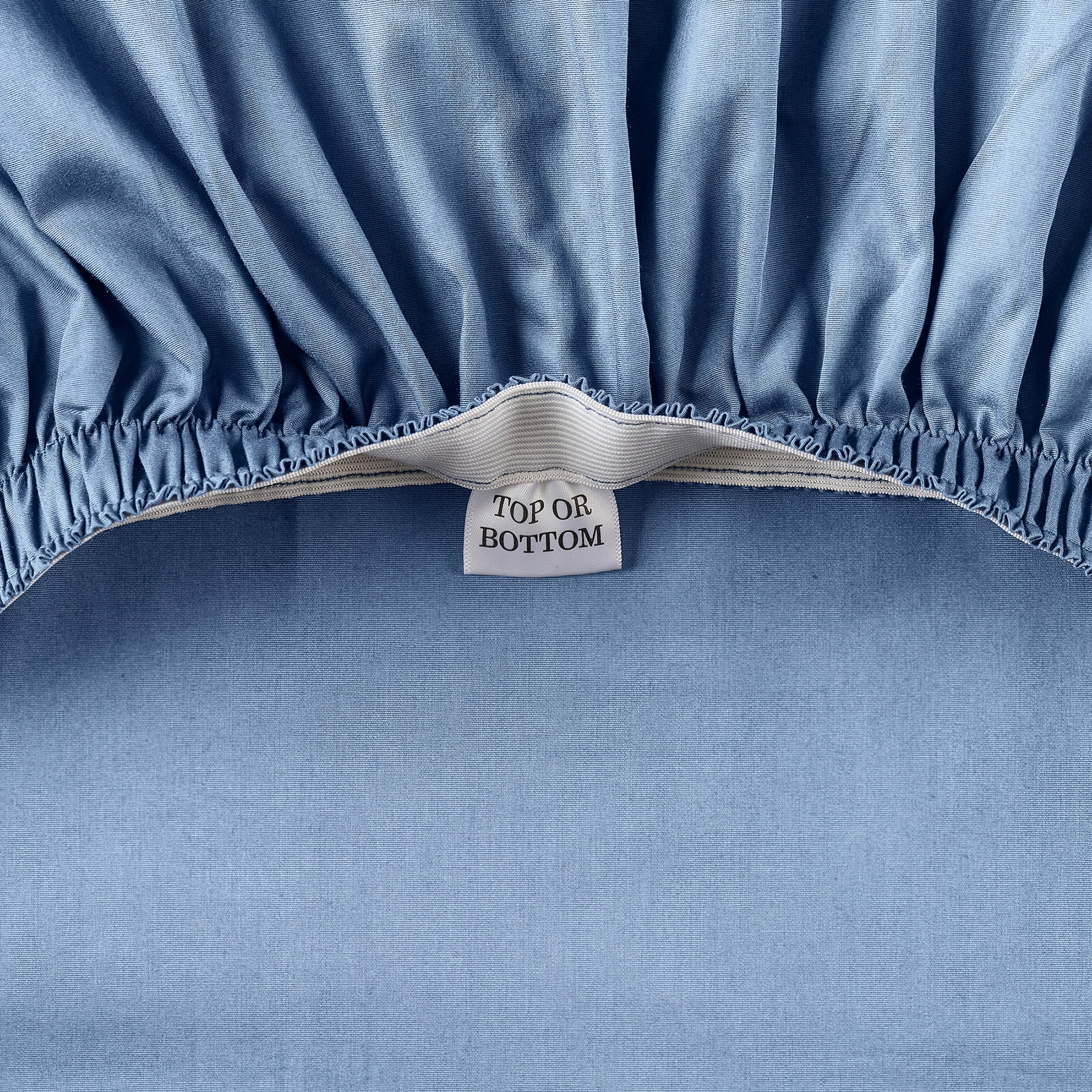 Better Homes & Gardens Cool & Crisp 4-Piece 300 Thread Count Blue Water Cotton Percale Sheet Set, King