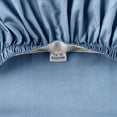 thumbnail image 3 of Better Homes & Gardens Cool & Crisp 3-Piece 300 Thread Count Blue Water Cotton Percale Sheet Set, Twin, 3 of 7