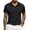 Black, variant on COOFANDY Mens Polo Shirt Casual Short Sleeve Button Collared Polo Golf Shirt Pocket Soild Cotton Tees T Shirt