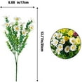 thumbnail image 6 of Morttic 4 Bundles Artificial Daisies Flowers Fake Colorful Daisy Plant UV Resistant Greenery Shrubs Plants for Indoor Outdoor Hanging Planter Home Garden Decor Wedding Porch Window Decor (Rose Red), 6 of 8