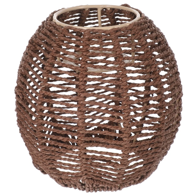 MasteelfCA Home Lamp Cover Creative Chinese Style Lampshade Woven Chandelier Lampshade Photo Prop