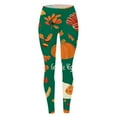 thumbnail image 4 of Thanksgiving Turkey Print Comfortable Breathable Leggings For Women Half Half Pants Womens Maternity Pants Dress Leggings for Women Business Casual Cute Summer Outfits for Women Leggings Cute Leggings, 4 of 4