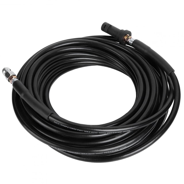 Manguera de limpieza a presión BuyWeek 15 m PVC y alambre de acero trenzado
