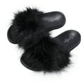 thumbnail image 5 of Jessica Simpson Womens Plush Slide On Open Toe Slipper with Memory Foam, 5 of 9