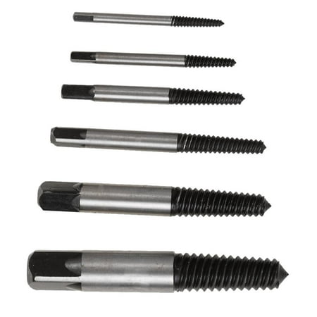 

6Pcs Screw Extractor Easy Out Set Drill Damaged Carbon Steel Remover