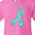 thumbnail image 4 of Inktastic Teal Awareness Ribbon Youth T-Shirt, 4 of 5
