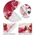 thumbnail image 2 of FMSHPON Valentine's Day Beautiful FlowersHearts Xmas Christmas Tree Skirt Stand Mat for Holiday Party Decoration Indoor Outdoor 48 inches, 2 of 6