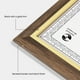 thumbnail image 4 of Marco de fotos Heimlove Walnut Gold 22x28 cm Diploma, 4 of 7