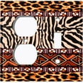 thumbnail image 4 of Metal Light Switch Plate Cover African Safari Animal Print Tribal Art Pattern SFR043, 4 of 13
