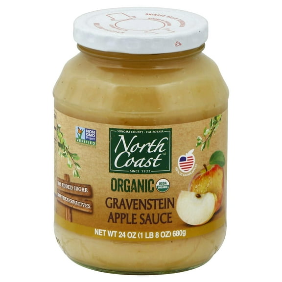 (Pack of 12) North Coast Applesauce Gravenstein Organic 24 Oz