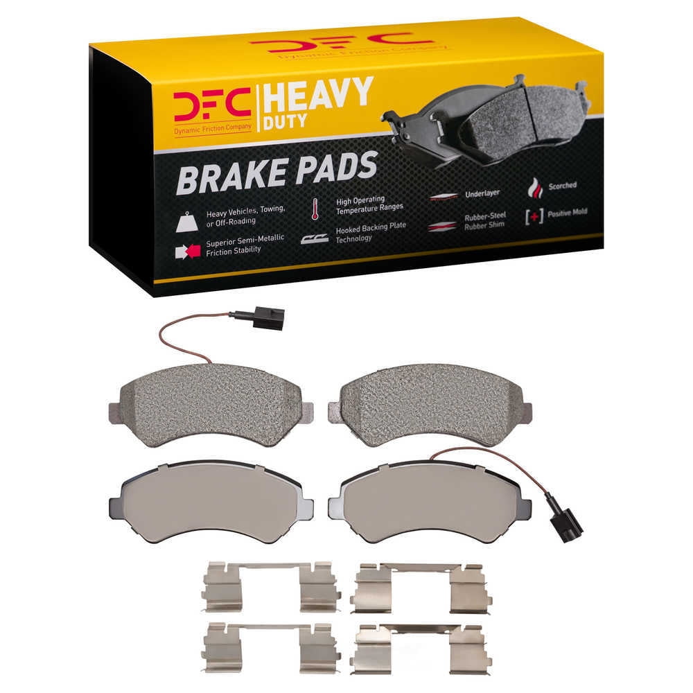 Dynamic Friction Company 1214-1842-01 DFC Heavy Duty Pads and Hardware Kit