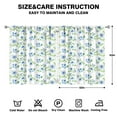 thumbnail image 2 of Soft Bloom Floral Curtains 52x63 Inch Rod Pocket Blackout Drapes 2 Panels for Bedroom and Tranquil Mood, 2 of 2
