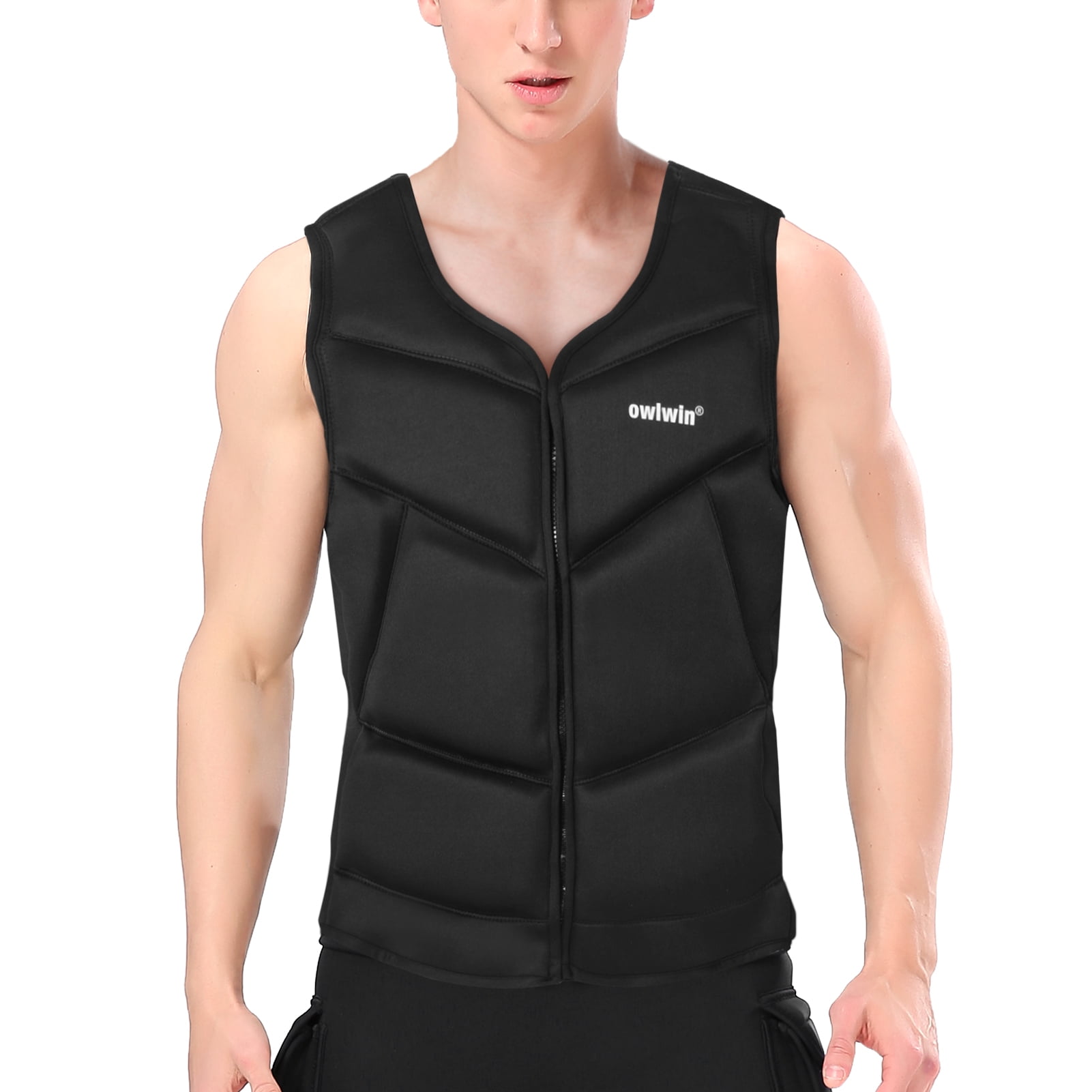 Unversal Paddle Kayak Gilet de Sauvetage Adultes Gilet de Sauvetage Neoprene Securite Flotteur Costume pour Kayak Peche Surf Canoe Voile Eau Ski