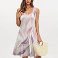 thumbnail image 1 of Ovzne Robes d'Été pour Femmes Robe pour Femme Robe Tendance Décontractée Imprimée avec Poches Sans Manches Col de Jardin Robe de Vacances Robe Imprimée Liquidation, 1 of 5