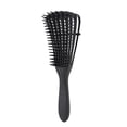 thumbnail image 1 of Cepillo desenredante para cabello rizado con masaje del cuero cabelludo, peine para cabello húmedo y seco para mujeres y hombres, negro, 1 of 4