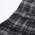 thumbnail image 5 of Mens Fashion Scottish Style Plaid Contrast Color Pocket Pleated Skirt, 5 of 6