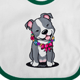thumbnail image 4 of Inktastic Smiling Pit Bull Boys or Girls Baby Bib, 4 of 4