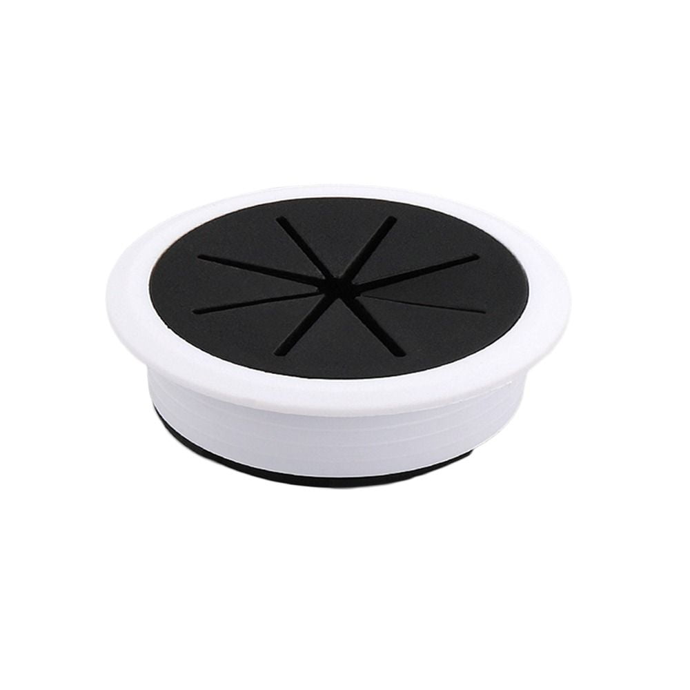 2Pcs Flexible Hole Cover Computer Cables Desk Grommets Cable Cable Cord