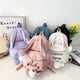 thumbnail image 2 of Mochila De conejito Kawaii personalizada para niñas, con bonitas Orejas de conejo y oso esponjoso colgante, mochila escolar para niños Fivean unisex, 2 of 2