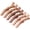 Coffee Brown, variant on 6-Pack  Hair Clips, Salon Professional  Clips for Hair Sectioning,   Coloring,  Hold Wide  Non-Slip Styling Clips for Women  Men - Coffee Brown