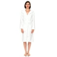 thumbnail image 3 of TowelSelections Womens Robe, Premium Cotton Hooded Bathrobe for Women, Soft Terry Cloth Robes for Women Large White, 3 of 6