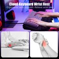 thumbnail image 2 of Soporte para teclado con reposamuñecas Cloud Memory Foam Black Lomil, 2 of 8