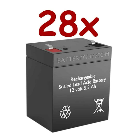 BatteryGuy Tempest TH1221WA replacement battery - BatteryGuy brand equivalent (rechargeable, High Rate - Qty of 28)