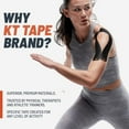 thumbnail image 3 of KT Tape, Original Cotton, Elastic Kinesiology Athletic Tape, 20 Count, 10â€ Precut Strips, Red, 3 of 3