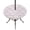 Blush, Pink, White, variant on Round Outdoor Tablecloth with Umbrella Hole and Zipper, Sage Green Palm Tree Summer Tablecloth with Elastic Waterproof, Beach Tropical Coastal Patio Table Covers for 31" - 35" Picnic Pool Tables