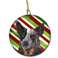 thumbnail image 1 of Australian Cattle Dog Candy Cane Holiday Christmas Ceramic Ornament, 1 of 1