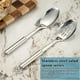 thumbnail image 3 of Juego de cucharas de cocina, cuchara ranurada sólida de acero inoxidable ReaNea, juego de utensilios de cocina, cucharas grandes para mezclar, servir y remover, regalo para el hogar y el restaurante., 3 of 6