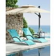 thumbnail image 1 of AKDSteel Patio Lounge Chairs Set Of 2, Ergonomic Design With Quick-Dry Textilene Fabric And Iron Frame For Pool, Garden, Beach, And Backyard, 1 of 7