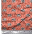 thumbnail image 1 of Soimoi Blue Velvet Fabric Palm Tree & Sunset Beach Print Sewing Fabric Yard 58 Inch Wide, 1 of 3