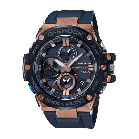 Casio Men's G-Steel by G-Shock Quartz Solar Bluetooth Connected Watch with Resin Strap