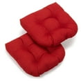 thumbnail image 1 of Blazing Needles 19 x 19 in. Patio Chair Cushion - Set of 2, 1 of 2